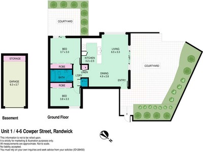 1 / 4-6 Cowper Street, Randwick